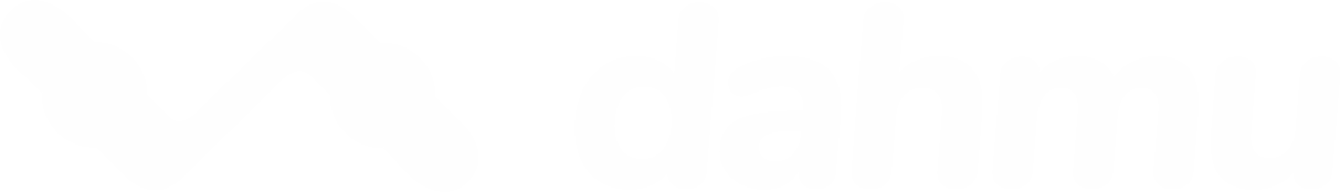 dahmu white logo