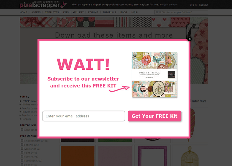 popup keluar popup keluar